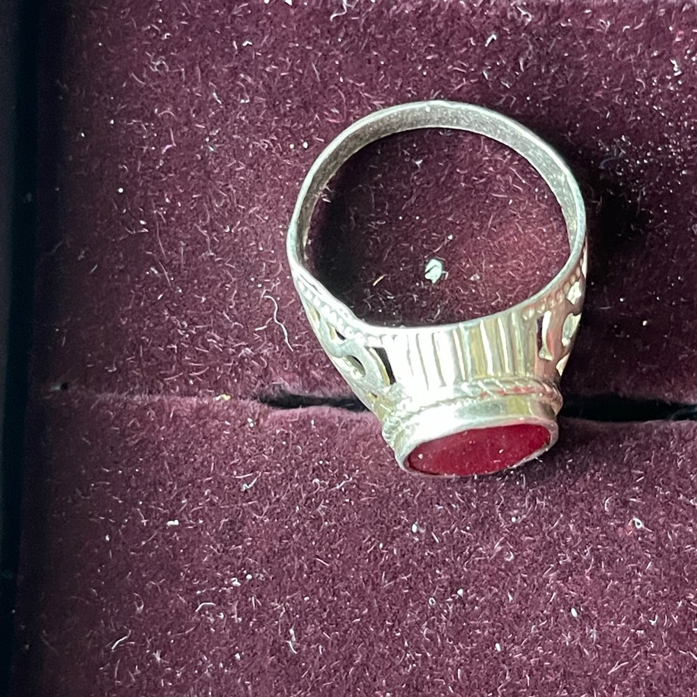 Ruby Ring In Silver - image 2